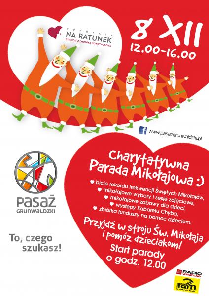 Charytatywna Parada Mikoajw w Pasau Grunwaldzkim 