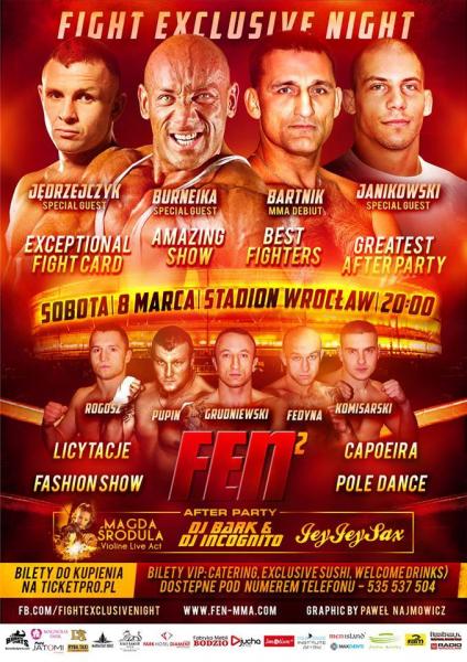 Fight Exclusive Night 2 - Gala MMA i K-1 - na Stadionie Wrocaw ju 8 marca!