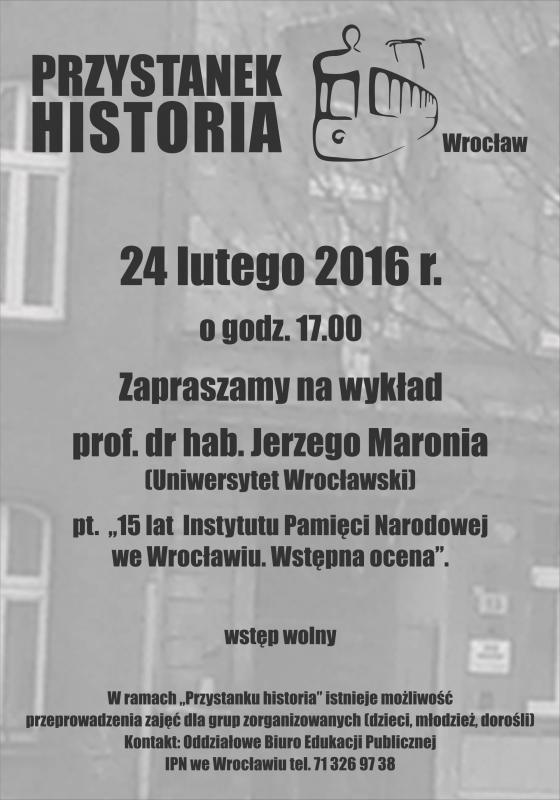 15 lat Instytutu Pamięci Narodowej we Wrocławiu 