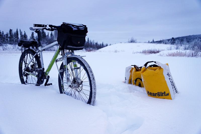 Rowerem przez północnokanadyjską zimę, spotkanie z Kamilą Kielar
