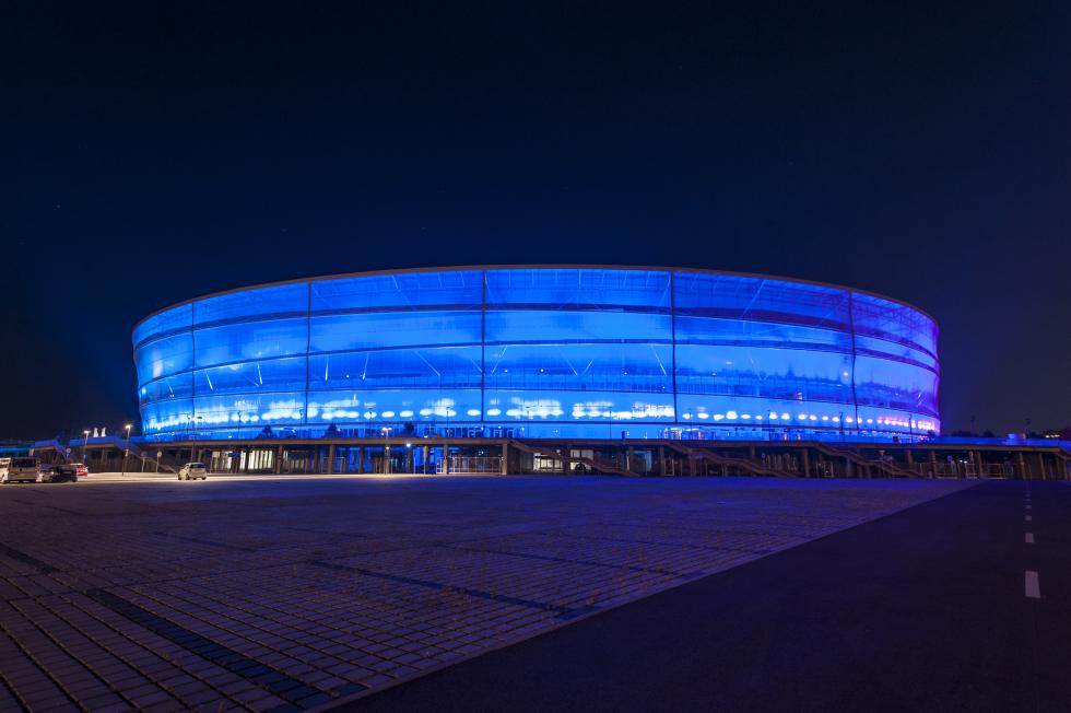 Stadion Wrocaw na niebiesko dla autyzmu