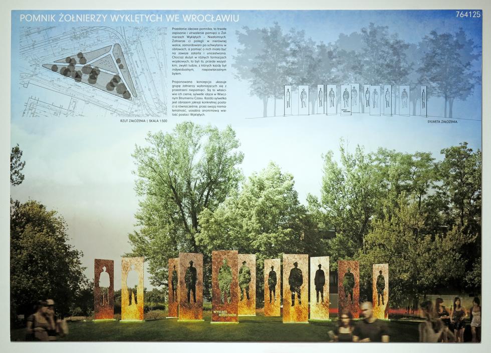  Rozstrzygnito I etap konkursu na projekt pomnika onierzy Wykltych we Wrocawiu 