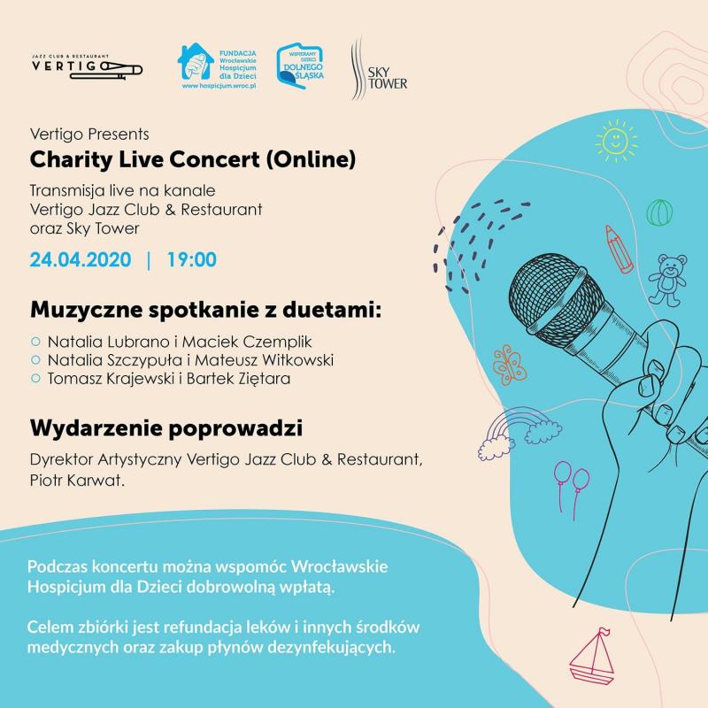  #zostańwdomu ze Sky Tower i weź udział w Vertigo Presents: Charity Live Concert