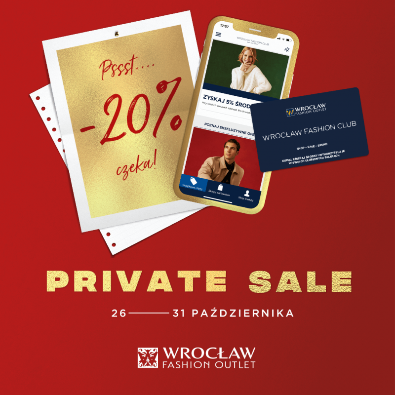 Czas na Private Sale we Wrocław Fashion Outlet