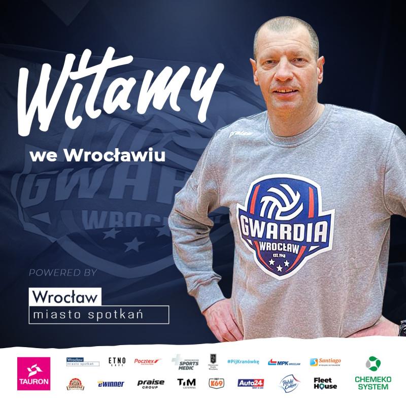 Krzysztof Stelmach nowym trenerem pierwszego zespou Gwardii Wrocaw