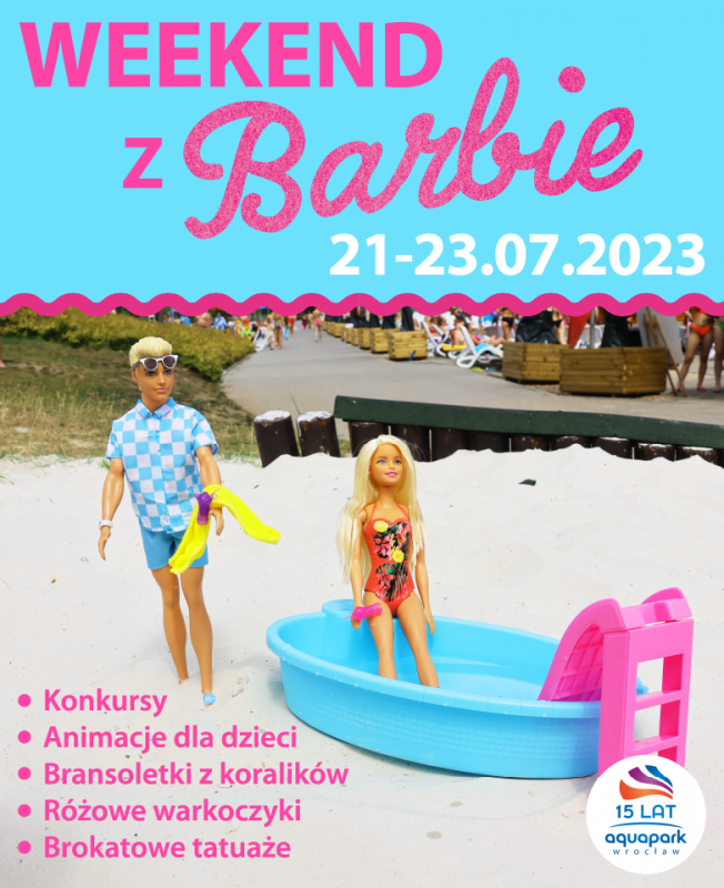 Weekend z Barbie w Aquapark Wrocław 